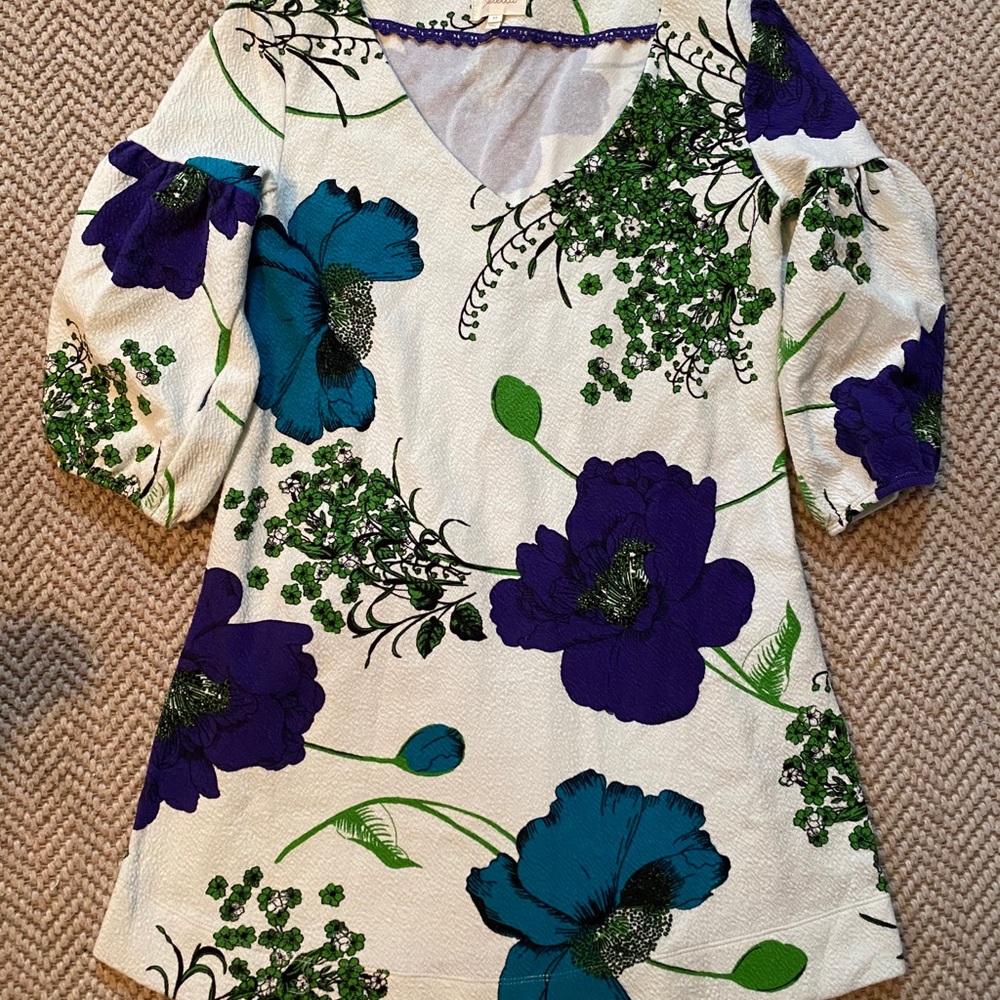 Anthropologie mini dress in floral print